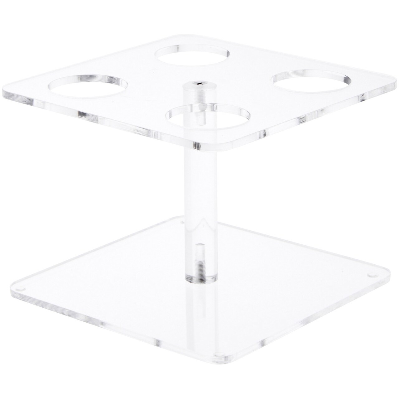 Plymor Clear Acrylic Ice Cream Cone Display Holder, 4.5" H x 6.5" W x 6.5" D (Fits 8 Waffle Cones)